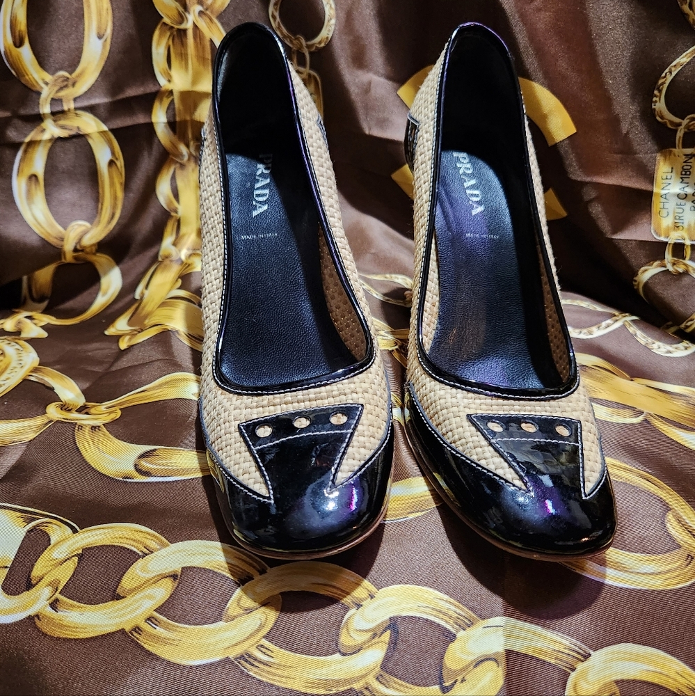 FABULOUS GORGEOUS PRADA HIGH HEELS SIZE 38 COA